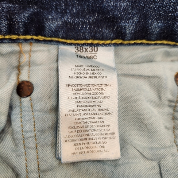 Polo Ralph Lauren Jeans Mens 38x30 Blue Hampton Relaxed Straight Stretch *Mexico - Picture 9 of 14